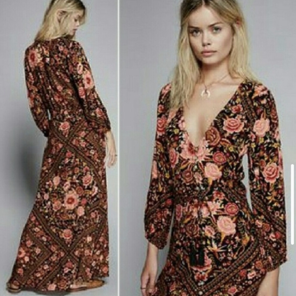 Spell x Free People Exclusive Babushka Maxi Dress S